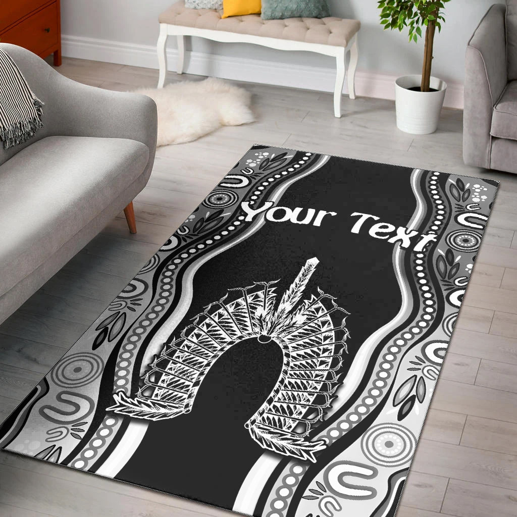 custom-personalised-torres-strait-islands-area-rug-the-dhari-mix-aboriginal-turtle-version-black-02