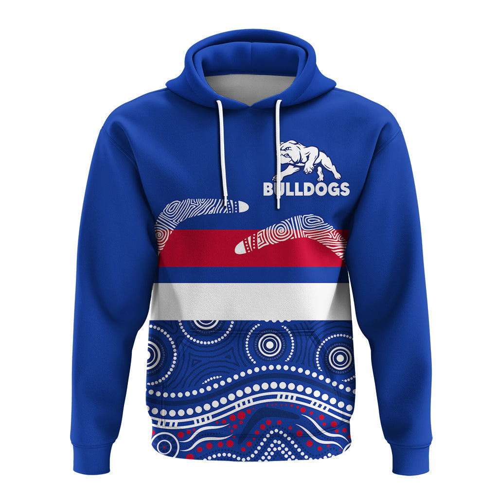 Western Bulldogs Hoodie - Aboriginal Dot Painting - LT12
