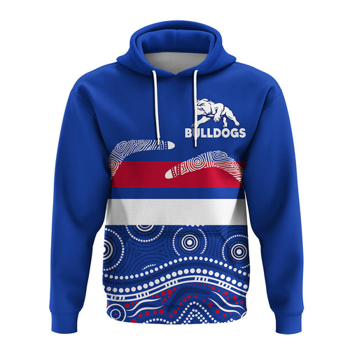 Western Bulldogs Hoodie - Aboriginal Dot Painting - LT12