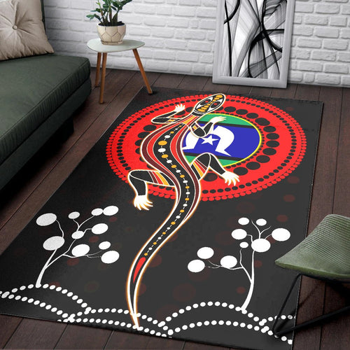 aboriginal-area-rug-lizard-and-the-torres-strait-islander-flag