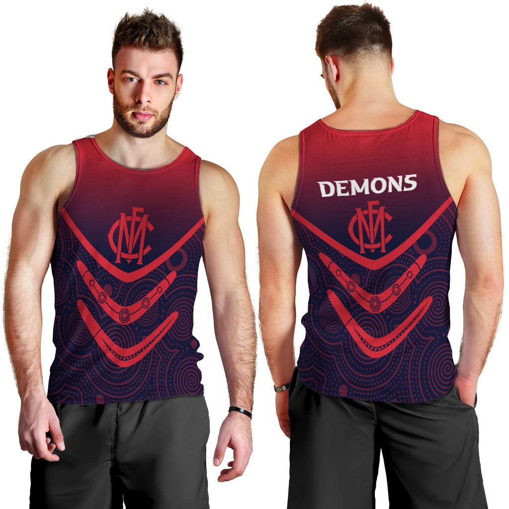 melbourne-demons-men-tank-top-aboriginal-dot-painting