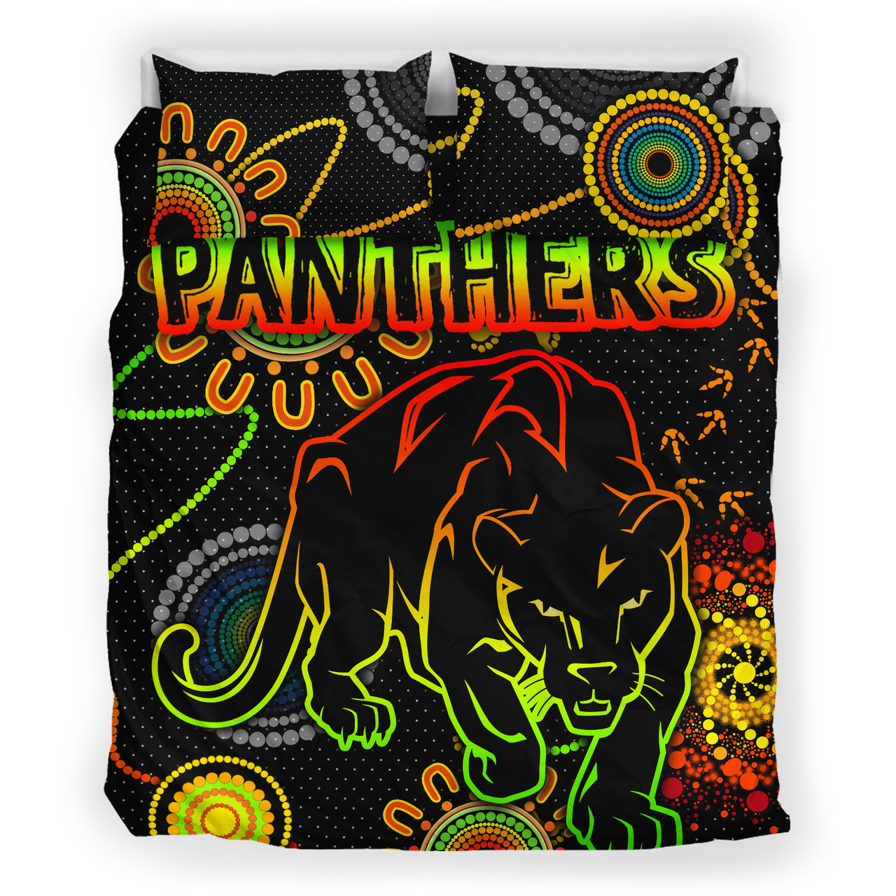 panthers-rugby-bedding-set-custom-indigenous-black-panthers-bedding-set