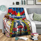 cowboys-rugby-anzac-day-watercolour-blanket-custom-remembrance-cowboys-with-poppy-flower