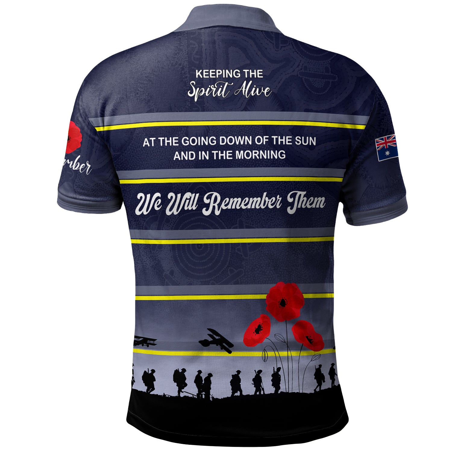 australia-north-queensland-anzac-custom-polo-shirt-keeping-the-spirit-alive-polo-shirt