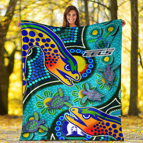eels-rugby-custom-blanket-indigenous-eels-with-aboriginal-and-torres-strait-islander-flag
