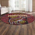 maroons-rugby-round-rug-qld-maroons-kangaroo-with-aboriginal-culture-round-rug