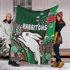 south-sydney-rabbitohs-rugby-custom-blanket-indigenous-dreaming-rabbitohs