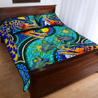 eels-rugby-quilt-bed-set-indigenous-eels-with-aboriginal-and-torres-strait-islander-flag