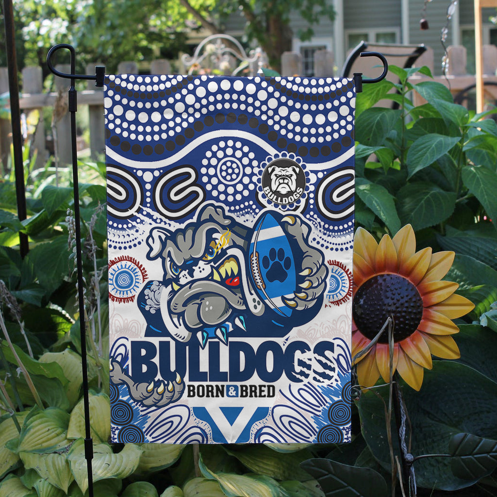 bulldogs-rugby-born-bred-flag-custom-indigenous-bulldogs-with-rugby-ball-and-aboriginal-patterns-flag