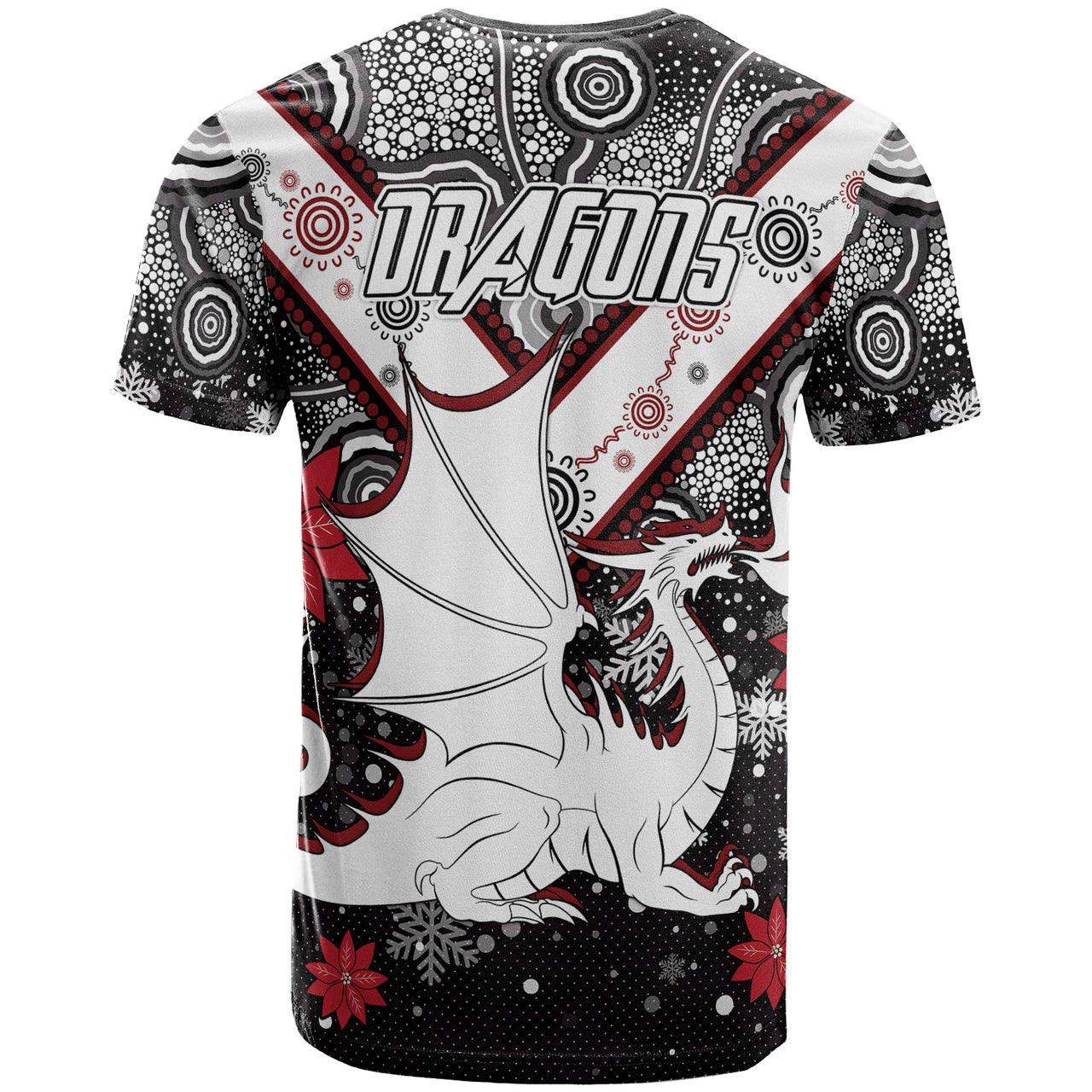 st-george-christmas-t-shirt-custom-christmas-indigenous-dragons-t-shirt