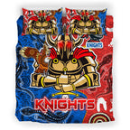 knights-aboriginal-rugby-bedding-set-custom-indigenous-knights-with-aussie-lizard-and-eagle