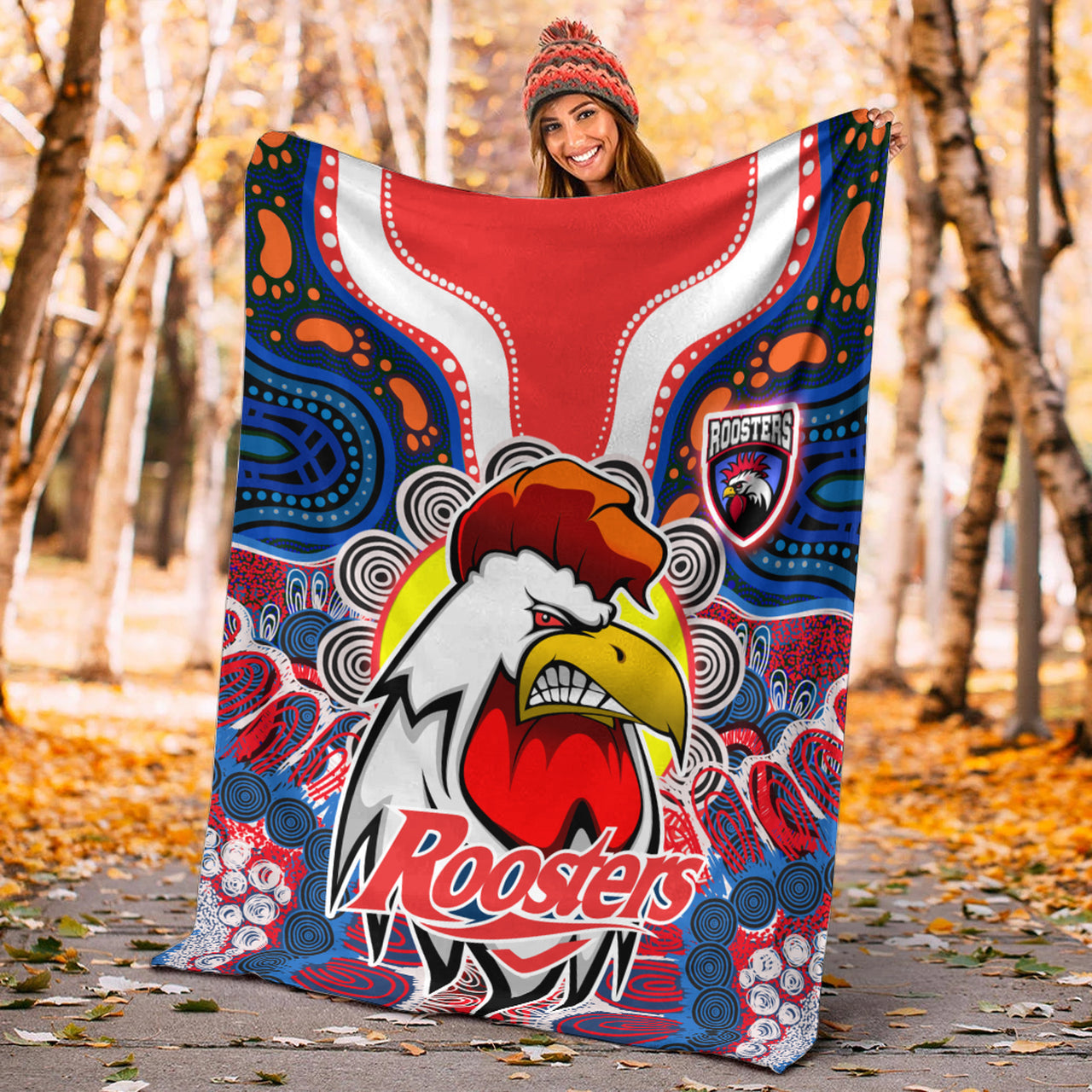 roosters-indigenous-rugby-custom-blanket-protection-under-the-sun