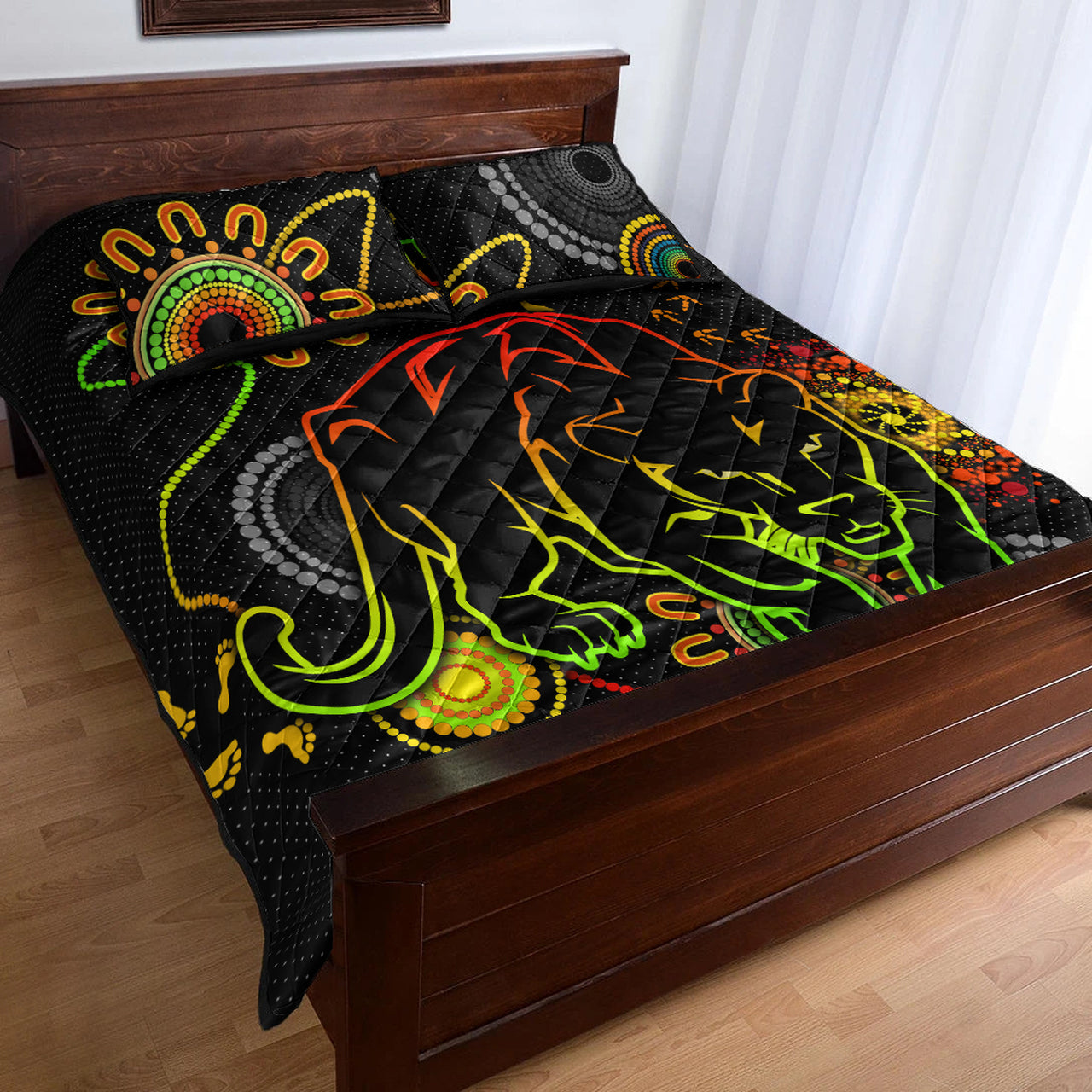 panthers-rugby-quilt-bed-set-custom-indigenous-black-panthers-quilt-bed-set
