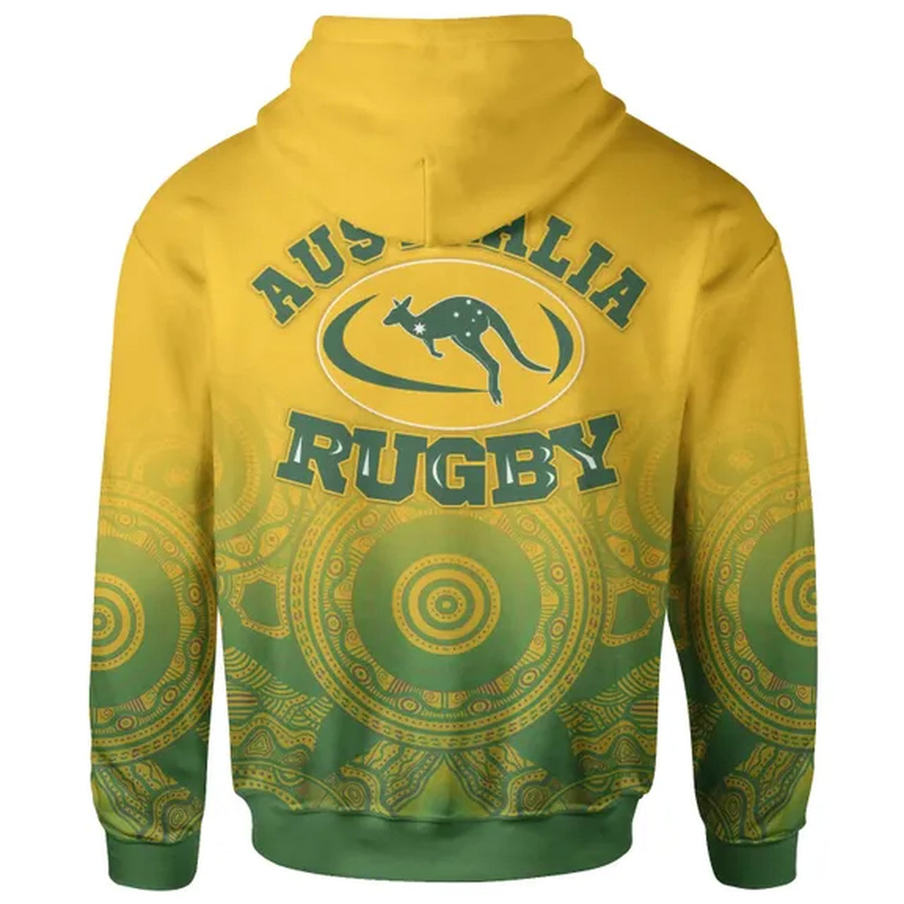 Wallabies Rugby Hoodie - Kangaroo and Coat Of Arms Hoodie RLT13