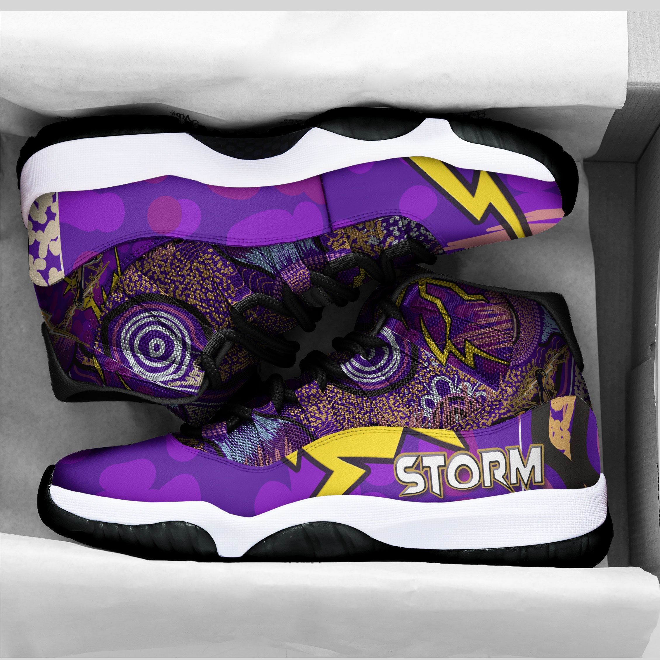 storm-rugby-high-top-basketball-shoes-j11-storm-thunder-with-aboriginal-dot-painting-pattern-sneakers-j11