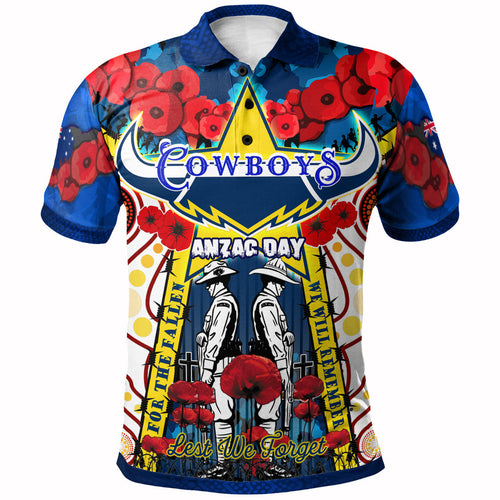 cowboys-rugby-anzac-day-watercolour-polo-shirt-custom-remembrance-cowboys-with-poppy-flower