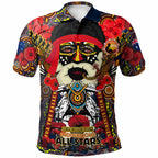 all-stars-rugby-aboriginal-anzac-custom-watercolour-polo-shirt-remembrance-indigenous-dreamtime-with-poppy-flower