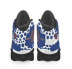 bulldogs-rugby-born-bred-high-top-basketball-shoes-j13-custom-indigenous-bulldogs-with-rugby-ball-and-aboriginal-patterns