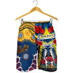cowboys-anzac-day-watercolour-rugby-men-short-custom-remembrance-cowboys-with-poppy-flower