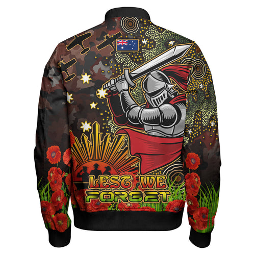 knights-rugby-bomber-jacket-custom-anzac-kinghts-with-remembrance-poppy-and-indigenous-patterns-bomber-jacket