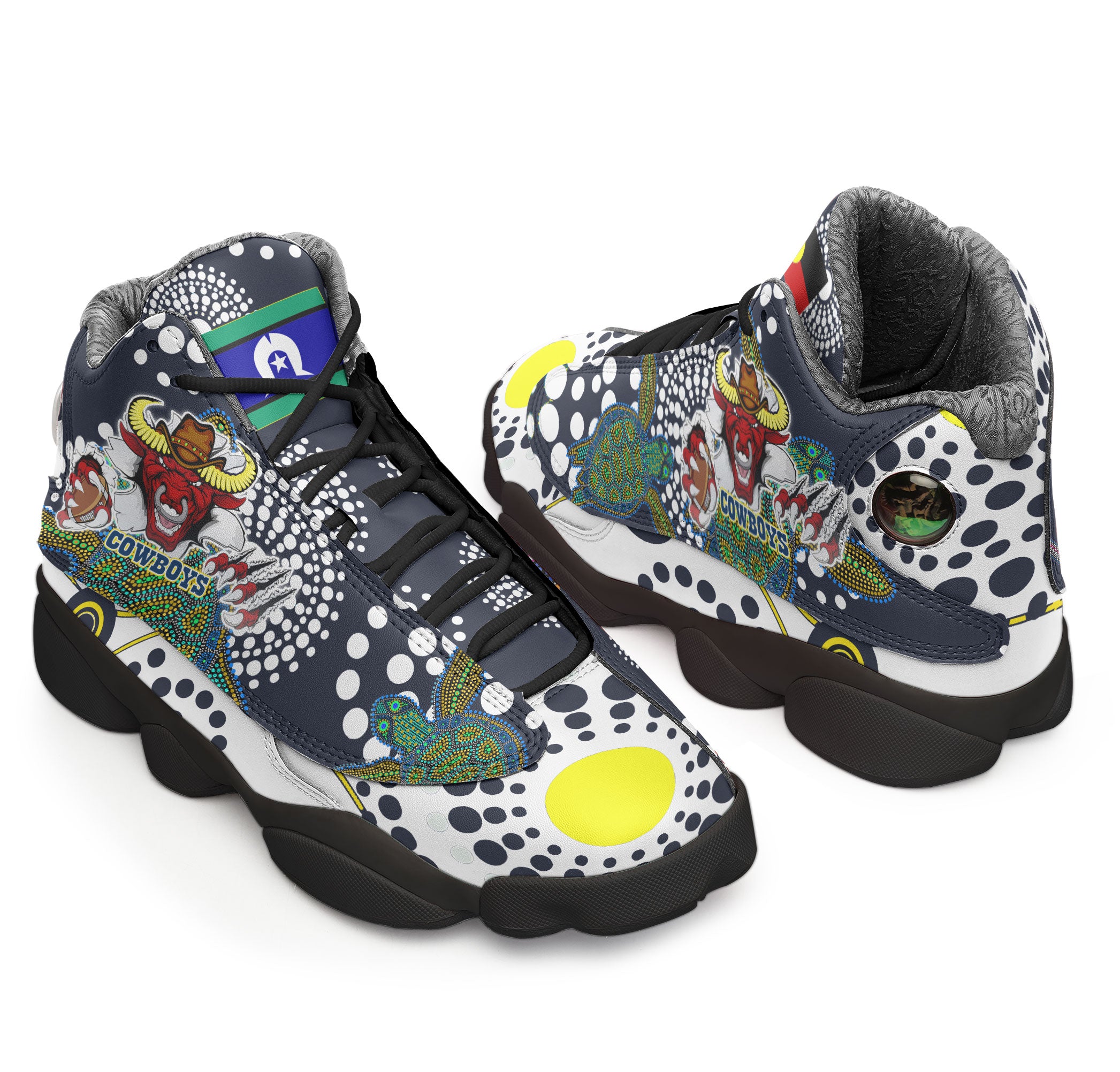cowboys-rugby-high-top-basketball-shoes-j13-custom-indigenous-queensland-super-cows-with-sea-turtle-scratch-style-sneakers-j13