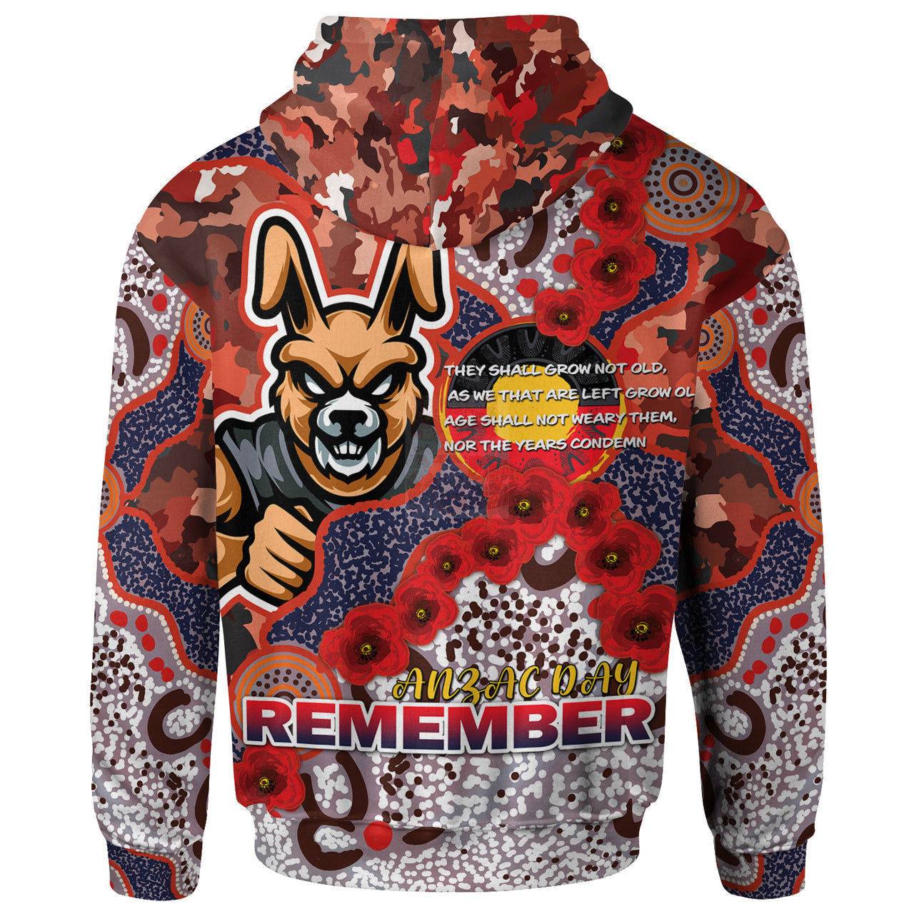 rabbitohs-rugby-hoodie-custom-anzac-south-sydney-rabbitohs-with-aboriginal-poppy-flowers-hoodie