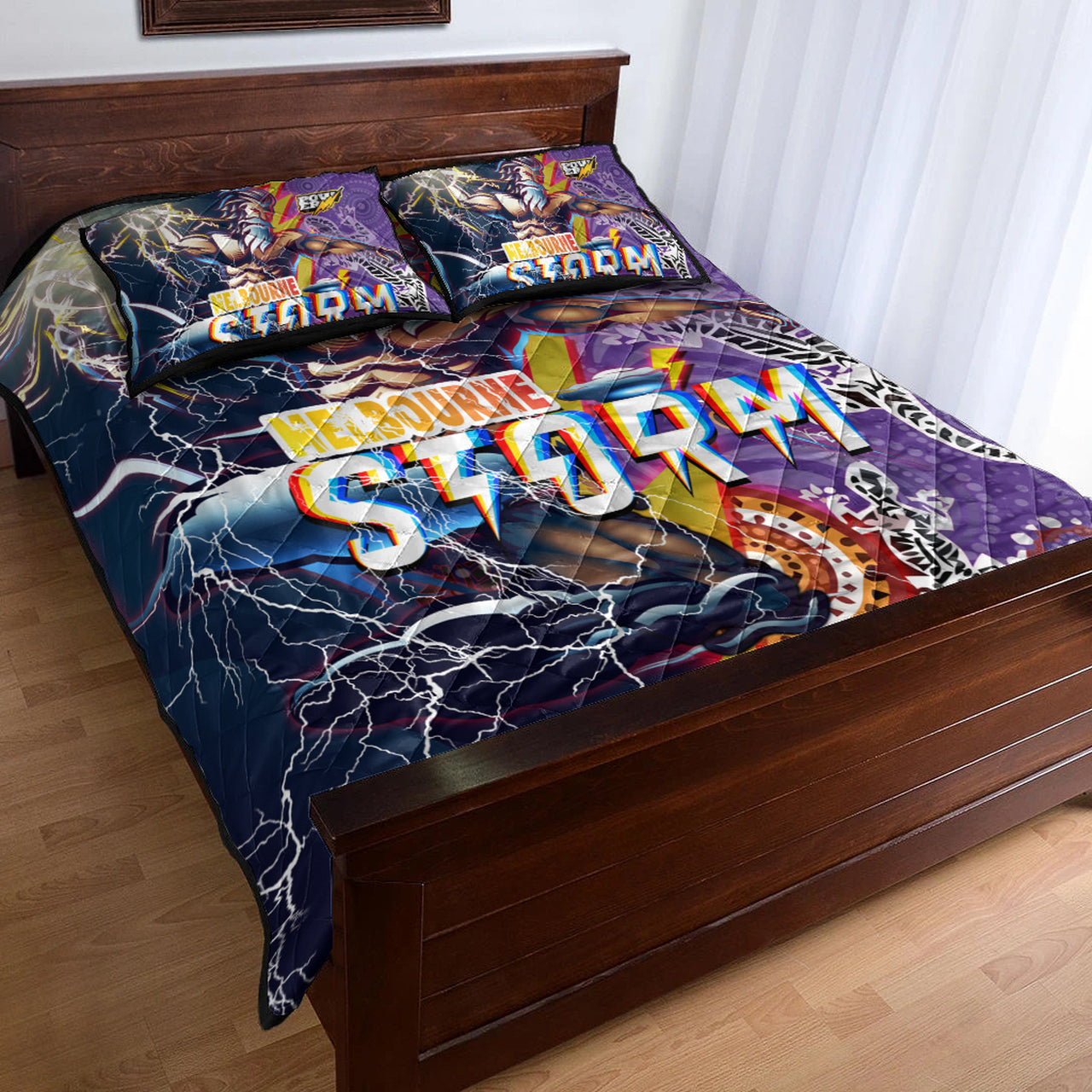 storm-aboriginal-rugby-quilt-bed-set-super-storm-thunder-power-1