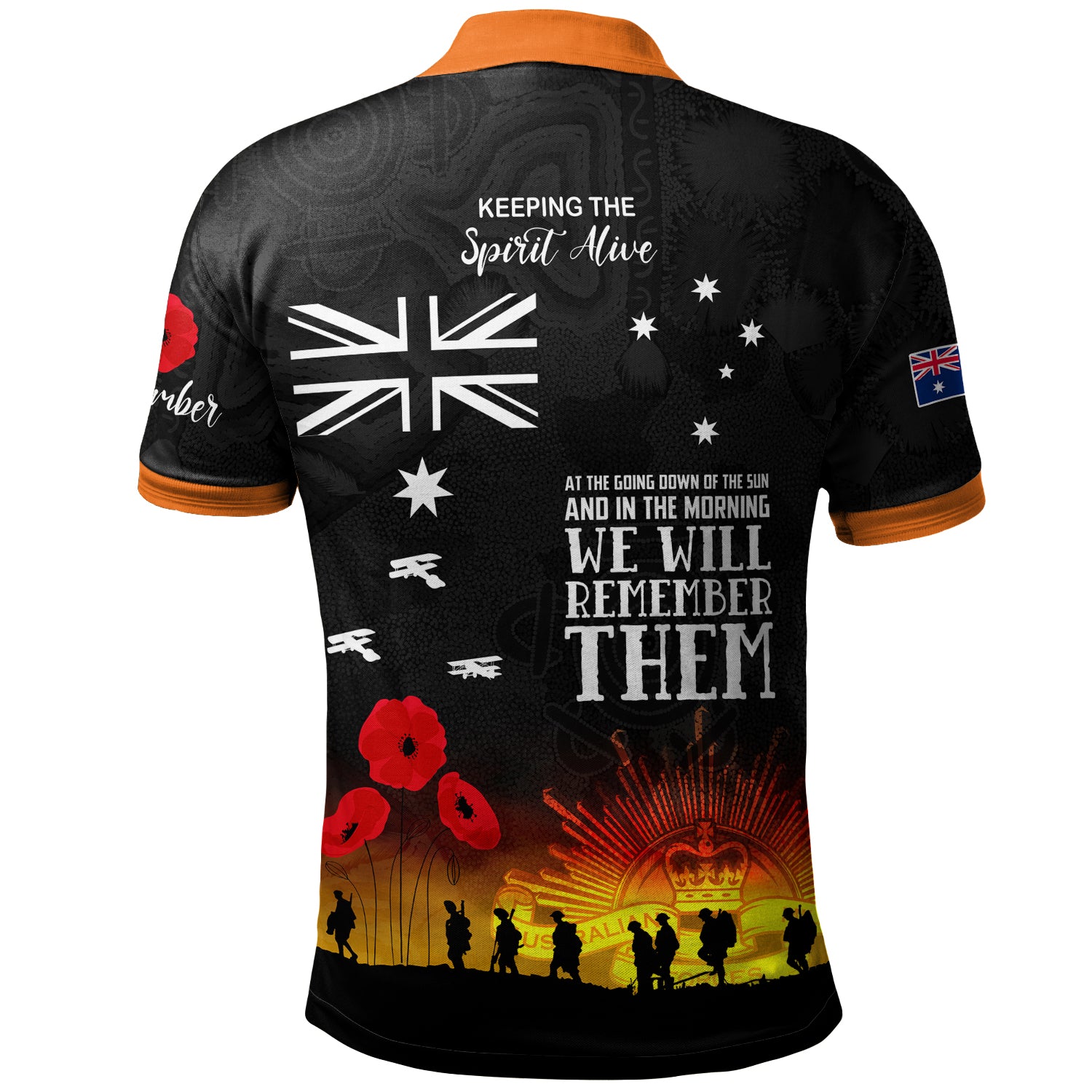 australia-south-west-sydney-anzac-custom-polo-shirt-keeping-the-spirit-alive-polo-shirt