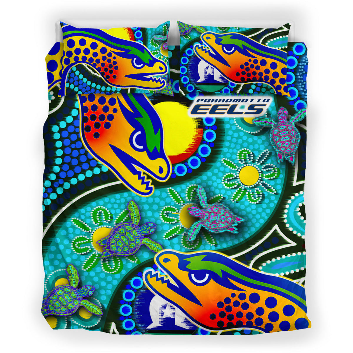 eels-rugby-bedding-set-indigenous-eels-with-aboriginal-and-torres-strait-islander-flag