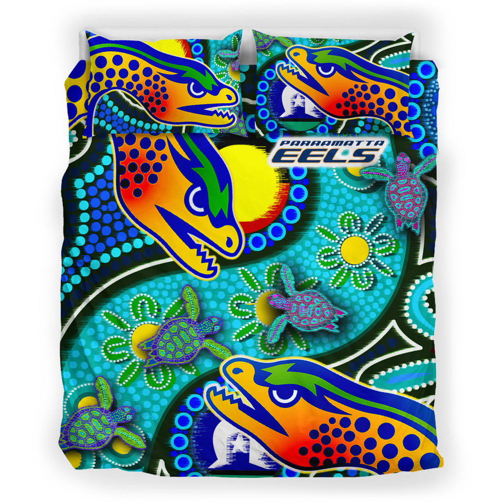 eels-rugby-bedding-set-indigenous-eels-with-aboriginal-and-torres-strait-islander-flag