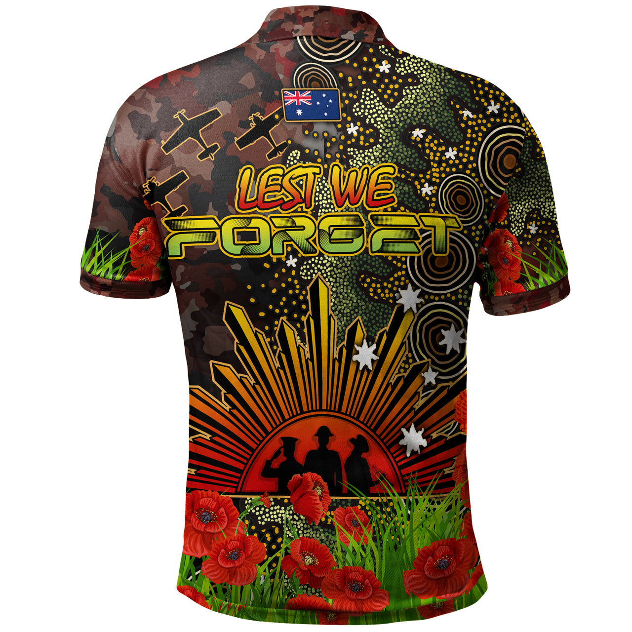 all-stars-rugby-polo-shirt-custom-anzac-all-stars-with-remembrance-poppy-and-indigenous-patterns-polo-shirt