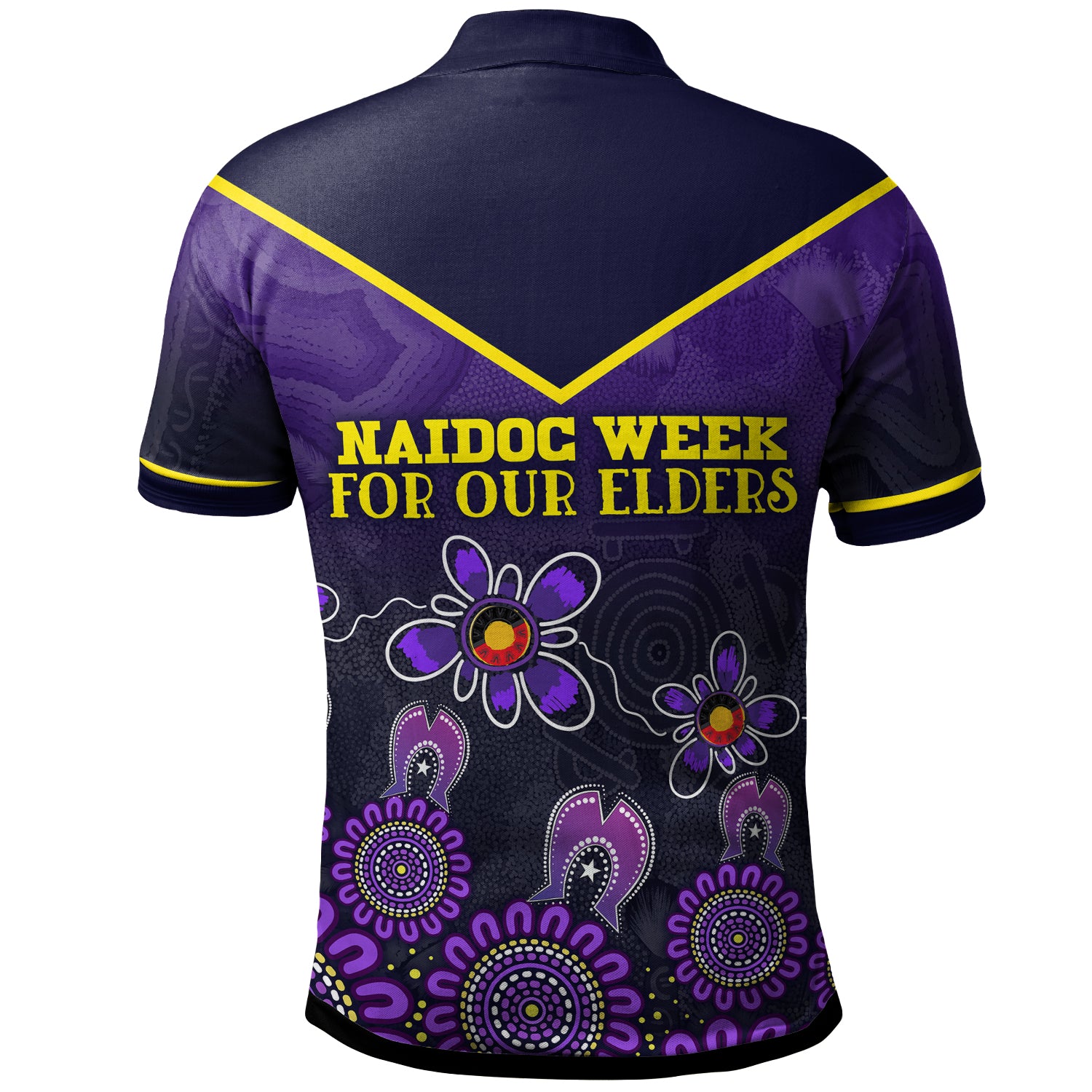 australia-melbourne-naidoc-week-2023-polo-shirt-custom-for-our-elders-purple-polo-shirt