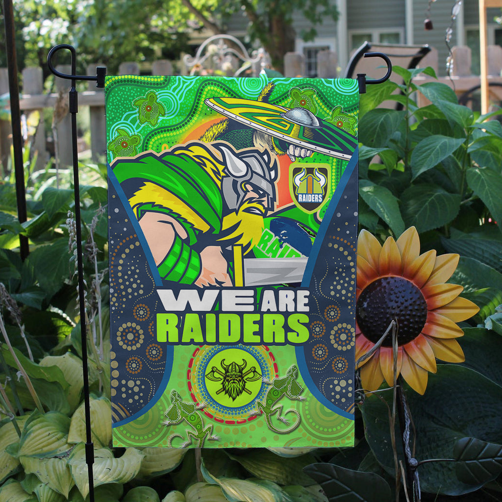 raiders-rugby-flag-custom-we-are-raiders-mascot-with-aboriginal-art-flag