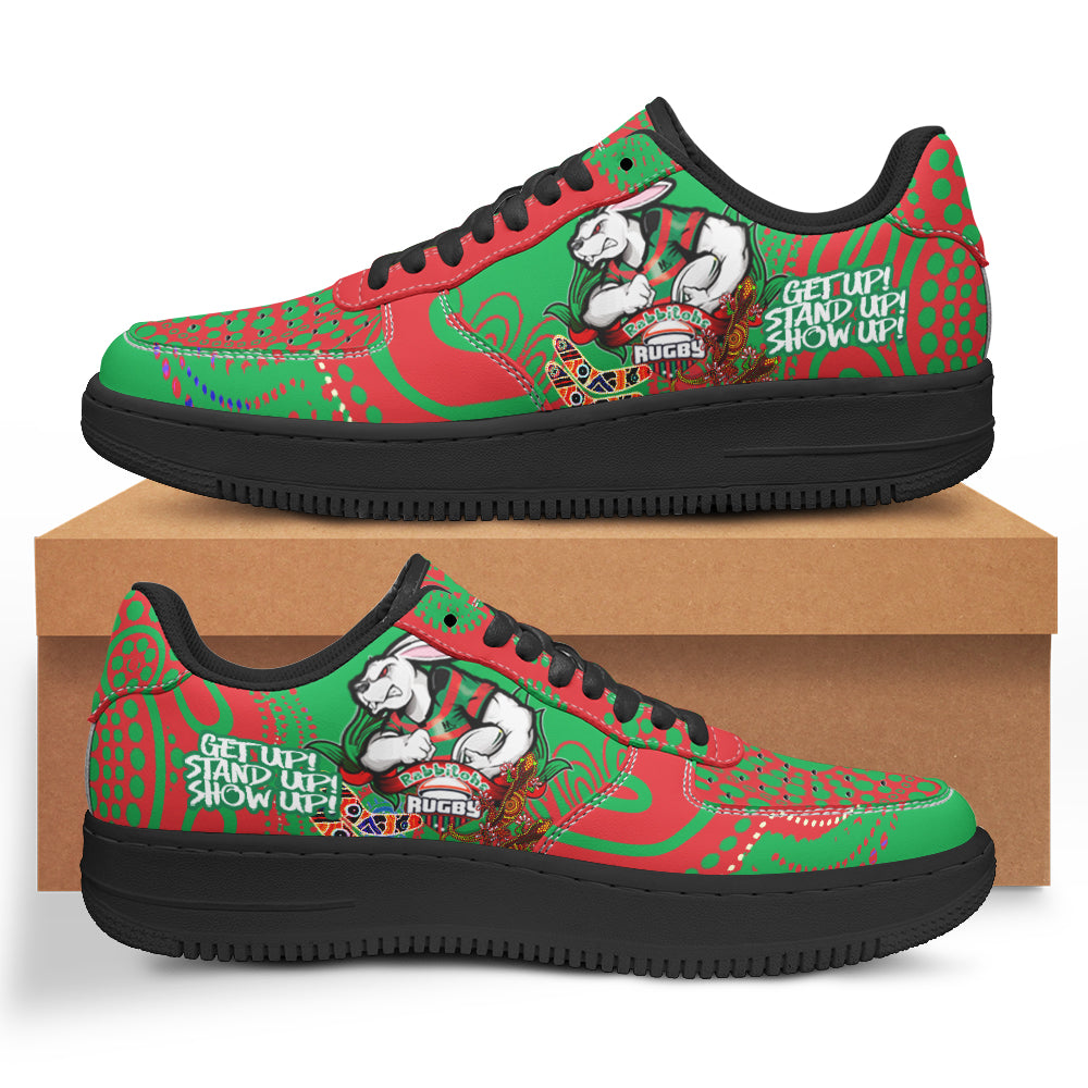 rabbitohs-rugby-naidoc-week-low-top-sneakers-f1-the-souths-get-up-stand-up-show-up-low-top-sneakers