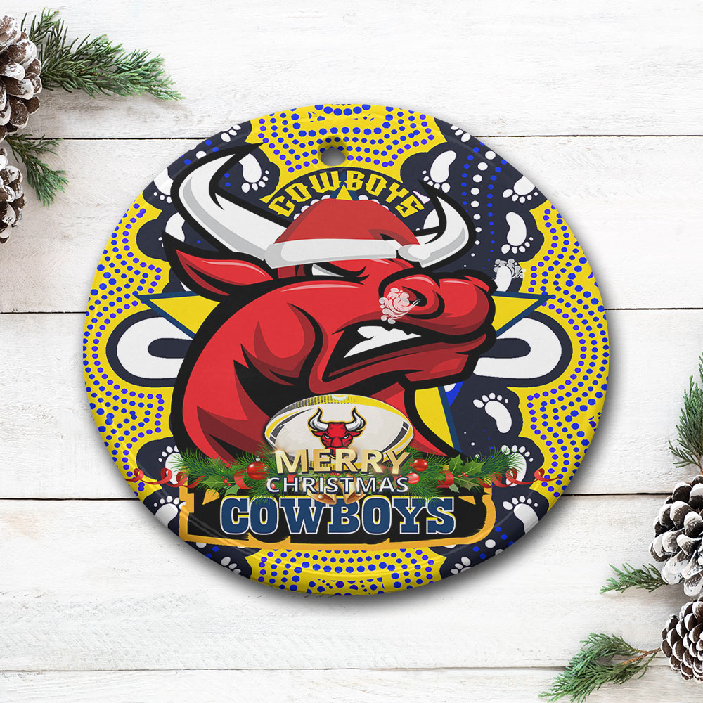 cowboys-rugby-christmas-ornament-merry-christmas-cowboys-aboriginal-dot-art-painting-footprints-ornament
