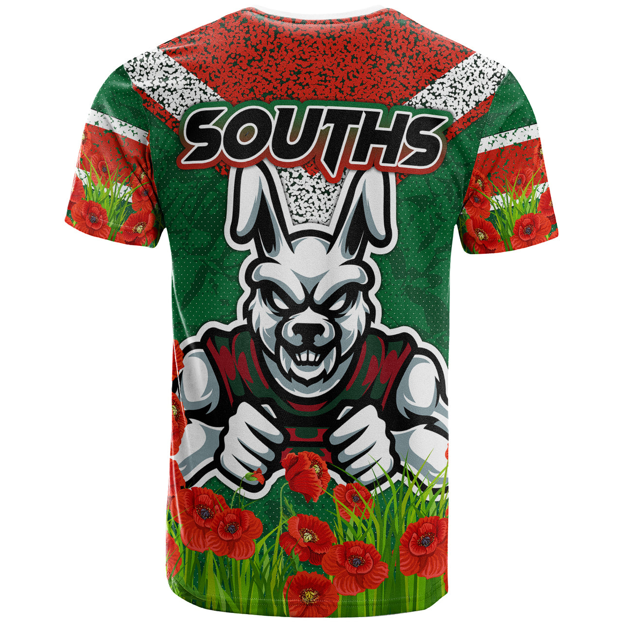 rabbitohs-rugby-t-shirt-custom-souths-with-anzac-poppy-t-shirt