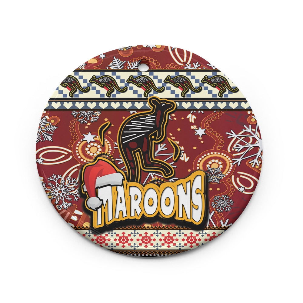 maroons-rugby-christmas-ceramic-ornament-xmas-maroons-christmas-balls-snowflake-with-aboriginal-patterns