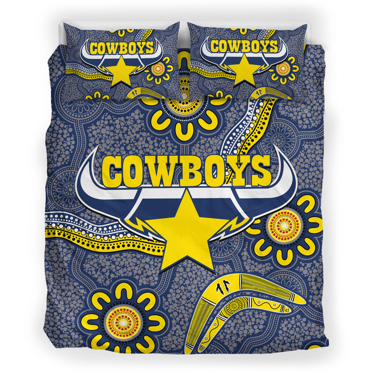 cowboys-rugby-bedding-set-aboriginal-boomerang-cowboys-bedding-set