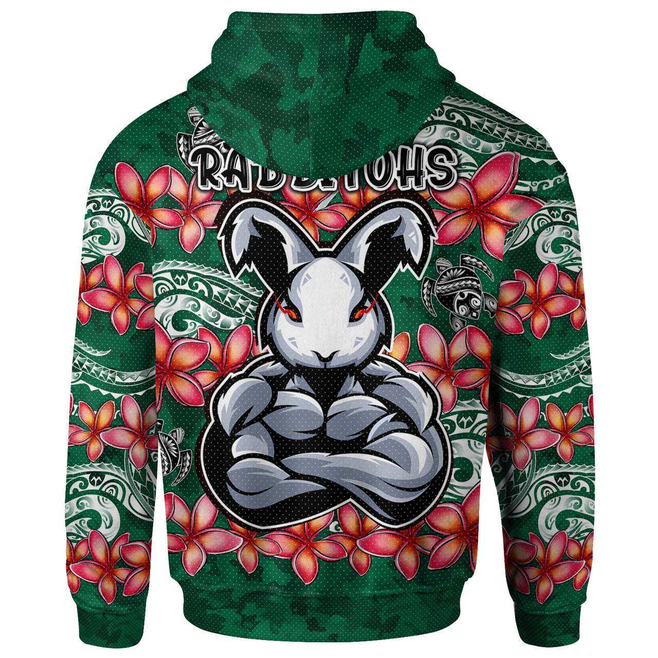 rabbitohs-rugby-hoodie-custom-polynesian-super-rabbitohs-hoodie