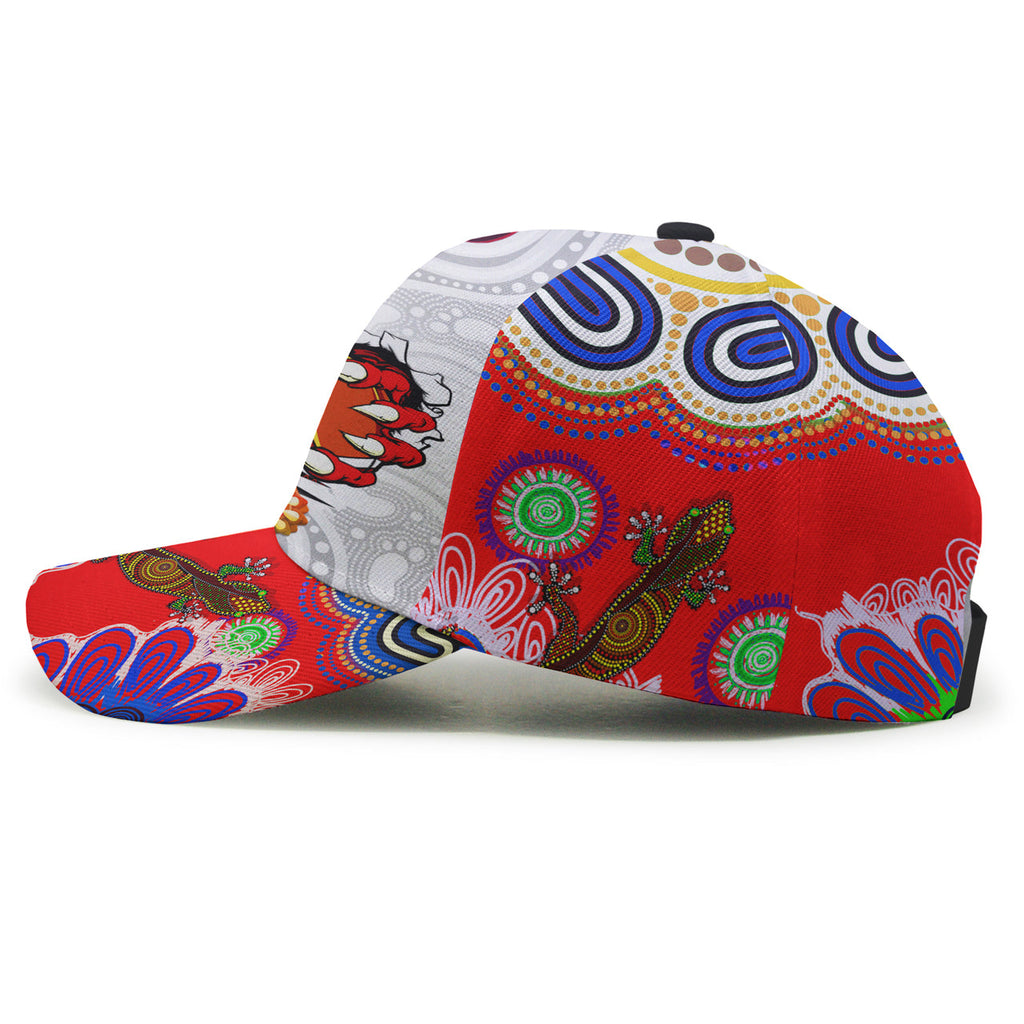 st-george-aboriginal-rugby-cap-custom-indigenous-super-dragons-scratch-style