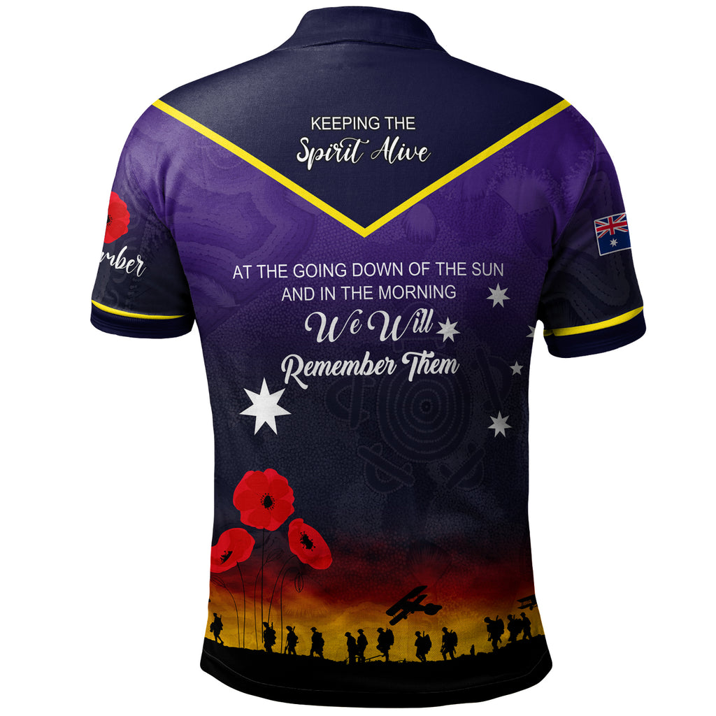 australia-melbourne-anzac-custom-polo-shirt-keeping-the-spirit-alive-polo-shirt