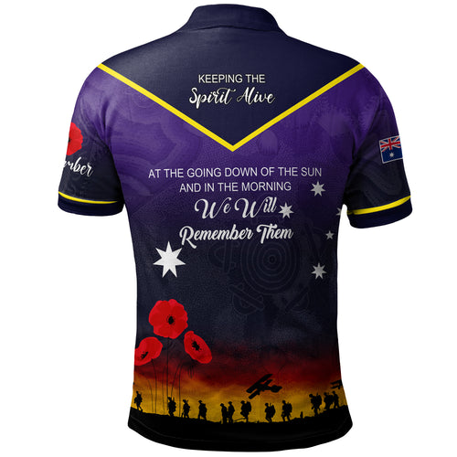 australia-melbourne-anzac-custom-polo-shirt-keeping-the-spirit-alive-polo-shirt