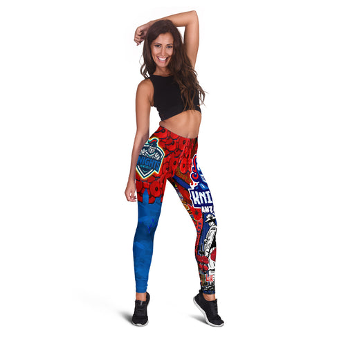 knights-rugby-anzac-watercolour-leggings-remembrance-indigenous-newcastle-knights-with-poppy-flower-leggings