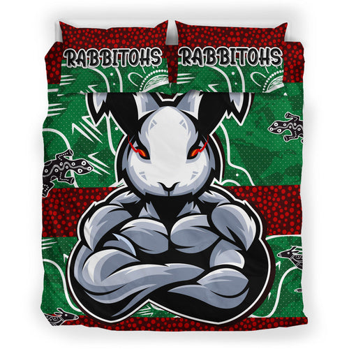rabbitohs-bedding-set-custom-indigenous-super-rabbitohs-bedding-set