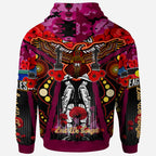 eagles-aboriginal-rugby-anzac-day-custom-hoodie-remembrance-sea-eagles-with-poppy-flower-watercolour-style