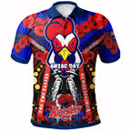 roosters-rugby-anzac-day-watercolour-polo-shirt-custom-remembrance-roosters-with-poppy-flower