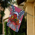 rooters-rugby-custom-flag-sydney-roosters-naidoc-week-celebrations-with-aboriginal-footprint-and-boomerang-flag