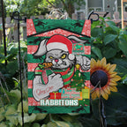 rabbitohs-christmas-rugby-custom-flag-merry-christmas-super-rabbitohs-with-rugby-ball-and-aboriginal-patterns-flag