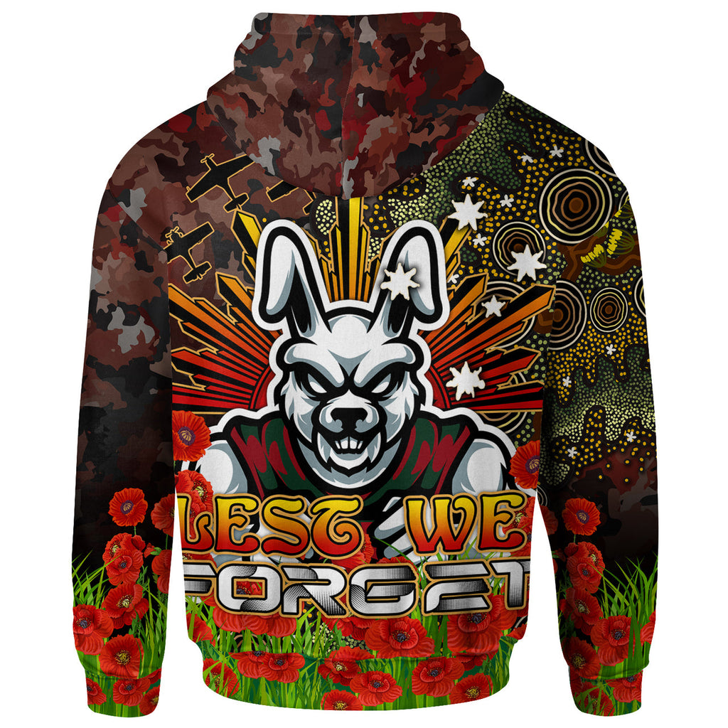rabbitohs-rugby-hoodie-anzac-souths-with-remembrance-poppy-and-indigenous-patterns-hoodie