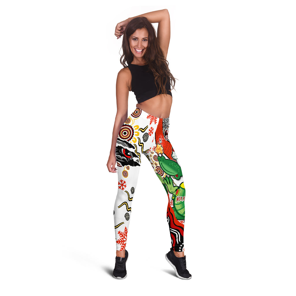 st-george-rugby-christmas-leggings-merry-christmas-green-dragons-indigenous-leggings